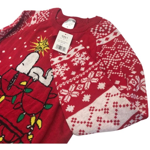 Peanuts Sweaters Peanuts Sweater Women Medium Long Sleeve Christmas